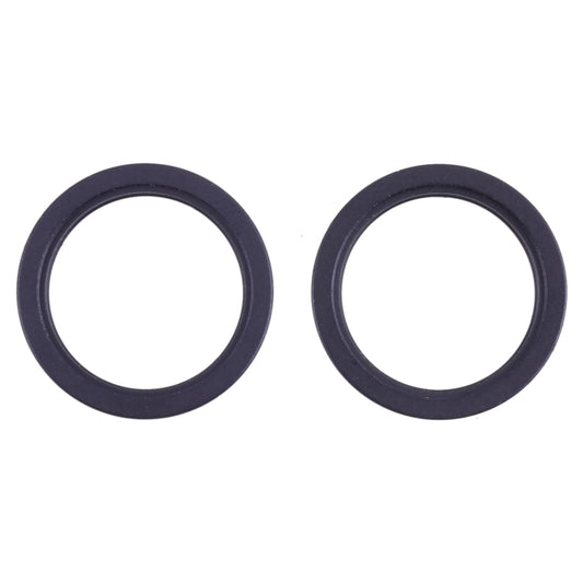 2 PCS Rear Camera Glass Lens Metal Outside Protector Hoop Ring for iPhone 13