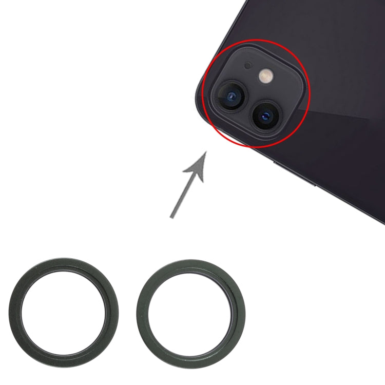 2 PCS Rear Camera Glass Lens Metal Outside Protector Hoop Ring for iPhone 13, For iPhone 13, For iPhone 13 (Outside)