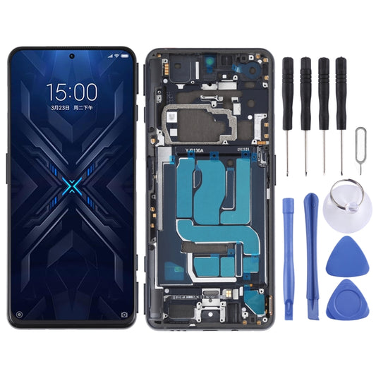 Original LCD Screen and Digitizer Full Assembly With Frame for Xiaomi Black Shark 4 / Black Shark 4 Pro SHARK PRS-H0, SHARK PRS-A0, For Xiaomi Black Shark 4 (Original) - BSPART