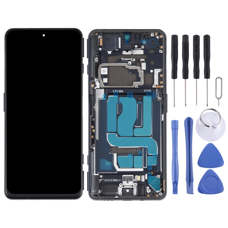 Original LCD Screen and Digitizer Full Assembly With Frame for Xiaomi Black Shark 4 / Black Shark 4 Pro SHARK PRS-H0, SHARK PRS-A0, For Xiaomi Black Shark 4 (Original) - BSPART