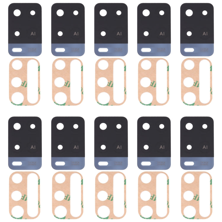 For OPPO A54 4G 10 PCS Back Camera Lens, For OPPO A54 4G(Black), For OPPO A54 4G(Blue)