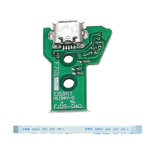 JCD JDS-040 USB Charging Port Board with 12 Pin FPC Flex Cable For PS4, JCD JDS-040