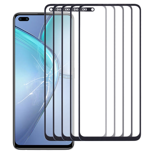 For Infinix Zero 8 / Zero 8i X687, X687B 5pcs Front Screen Outer Glass Lens, For Infinix Zero 8 / Zero 8i