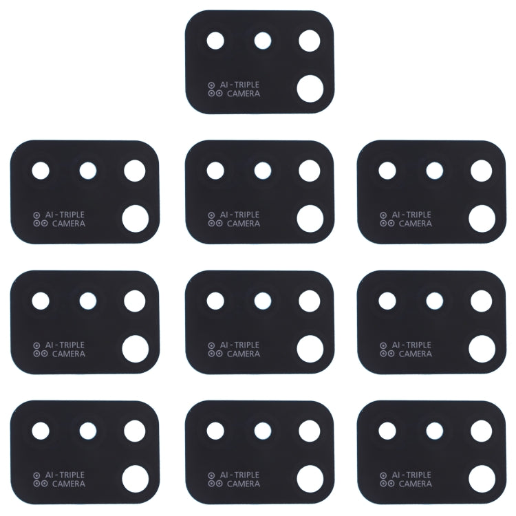For Infinix Smart 5 / Hot 10 Lite X657, X657C, X657B 10pcs Back Camera Lens, For Infinix Smart 5 / Hot 10 Lite