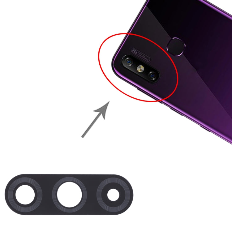 For Infinix Smart 4c X653C 10pcs Back Camera Lens, For Infinix Smart 4c