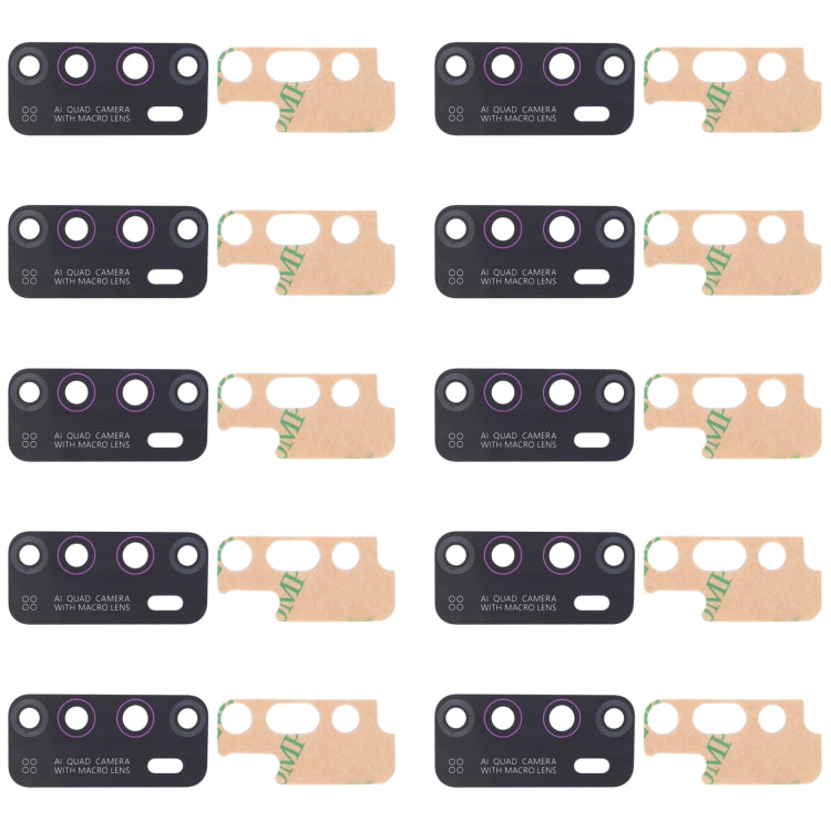 For Infinix Hot 9 X655C, X655, X655D 10pcs Back Camera Lens, For Infinix Hot 9