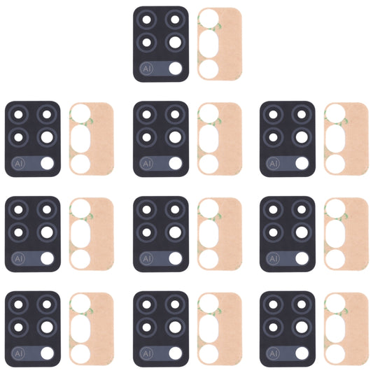 For Tecno Pova LD7, LD7j 10pcs Back Camera Lens, For Tecno Pova