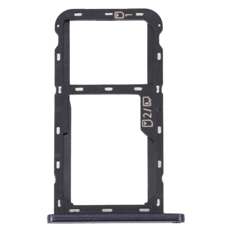 For ZTE Blade A72 SIM Card Tray + SIM Card Tray / Micro SD Card Tray, For ZTE Blade A72
