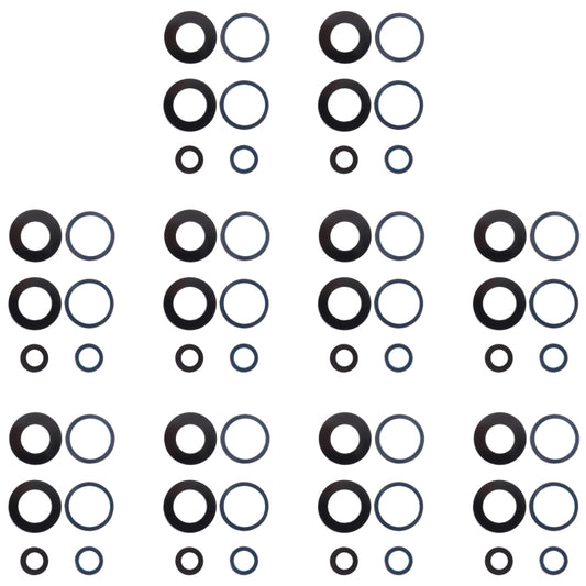 For OnePlus Nord 2 10pcs Back Camera Lens, For OPPO Nord 2
