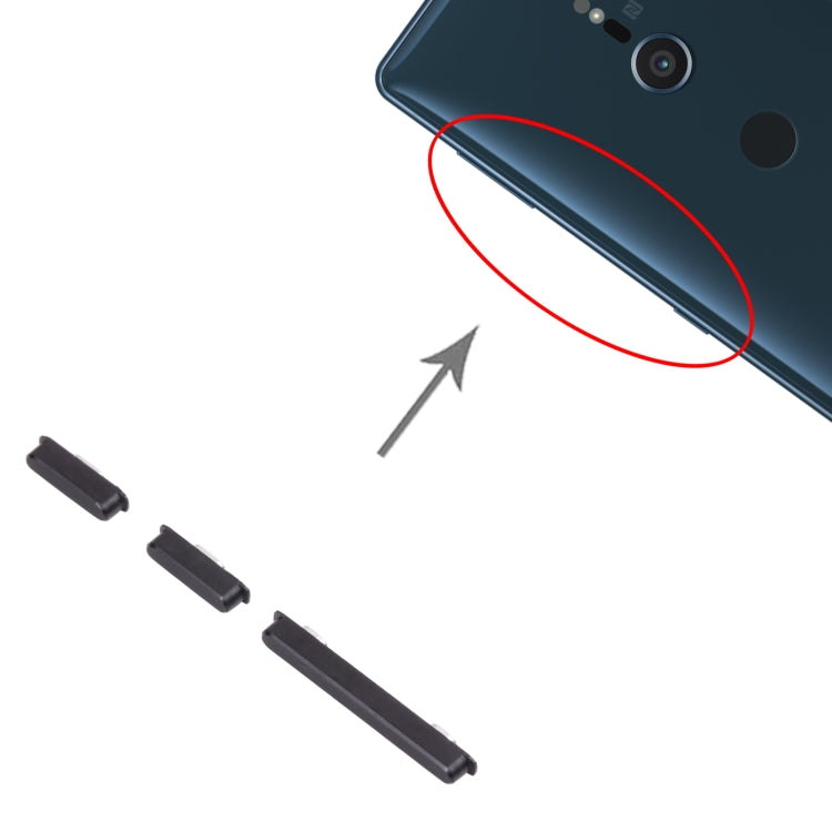 Power Button and Volume Control Button for Sony Xperia XZ2 Compact, For Sony Xperia XZ2 Compact