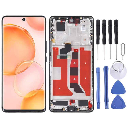 Original LCD Screen and Digitizer Full Assembly with Frame for Honor 50