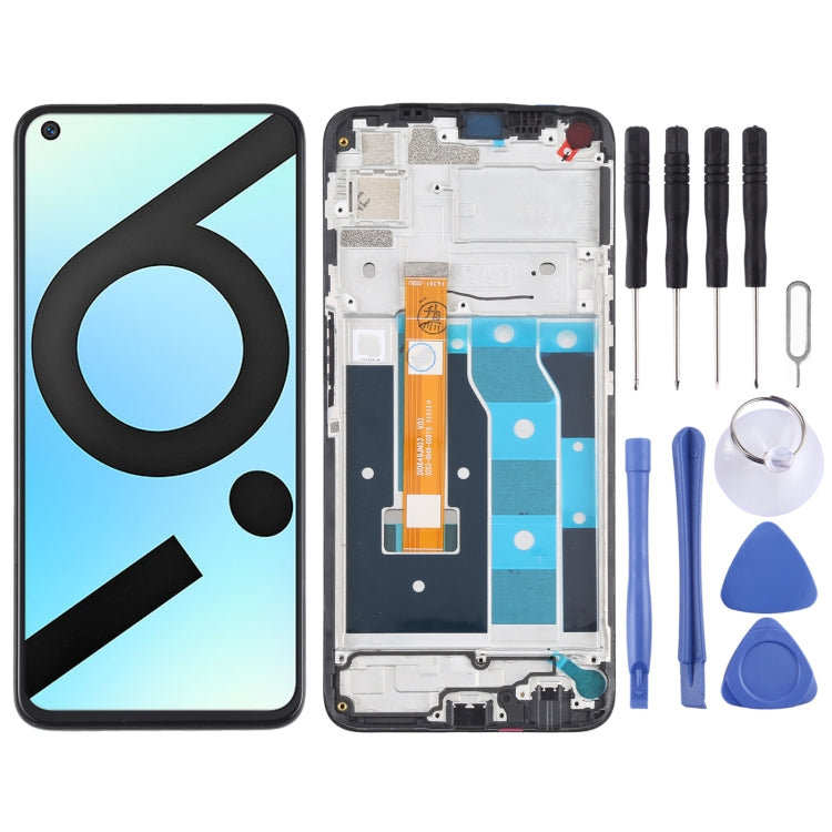 LCD Screen and Digitizer Full Assembly with Frame for OPPO Realme 6i (India) / Realme 6s / Realme Narzo RMX2002, For Realme 6i (India)/Realme 6s - BSPART