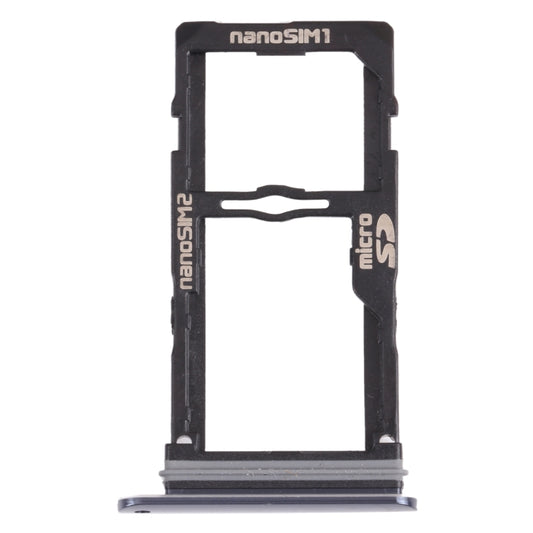 Nano SIM Card Tray + Nano SIM Card Tray / Micro SD Card Tray for LG G8S ThinQ LMG810, LM-G810, LMG810EAW, For LG G8S ThinQ