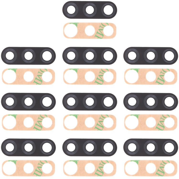 10 PCS Back Camera Lens for LG K50S LMX540HM, LM-X540, LM-X540BMW, LMX540BMW, For LG K50S