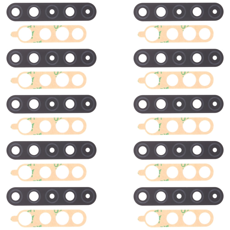 10 PCS Back Camera Lens for LG K61 LMQ630EAW, LM-Q630EAW, LM-Q630, For LG K61