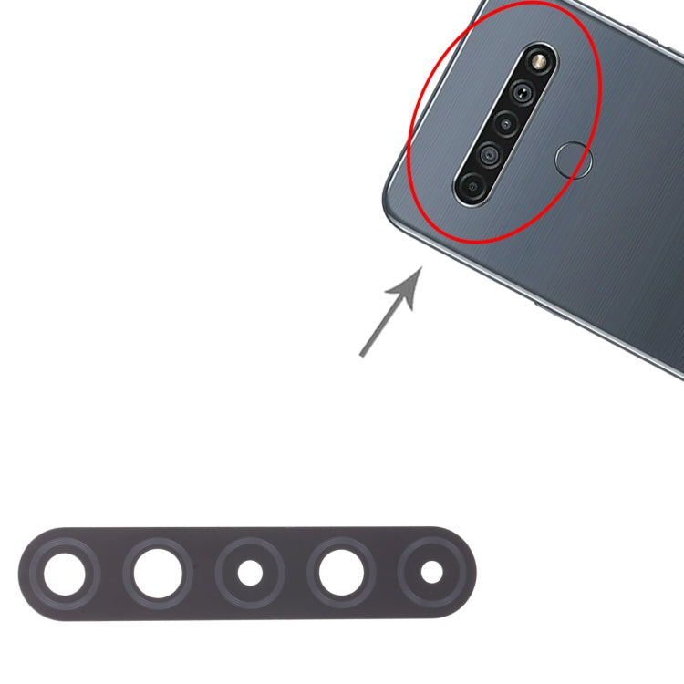 10 PCS Back Camera Lens for LG K61 LMQ630EAW, LM-Q630EAW, LM-Q630, For LG K61