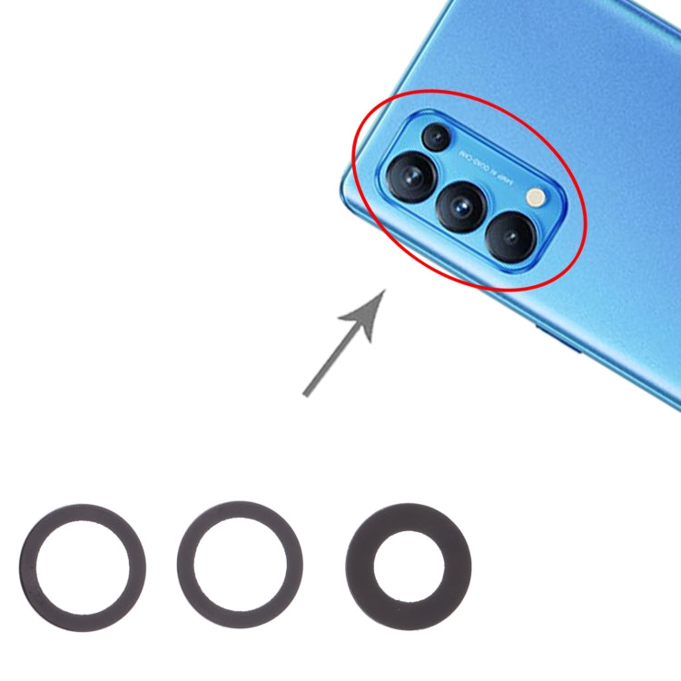 For OPPO Reno5 Pro 5G / Reno6 Pro 5G 10pcs Back Camera Lens, For OPPO Reno5 Pro 5G / Reno6 Pro 5G