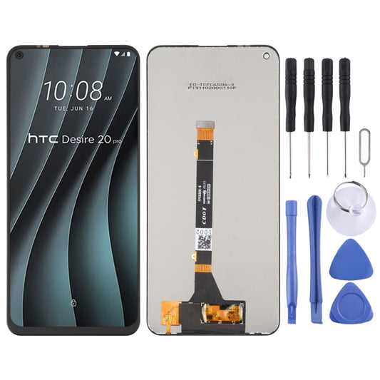 LCD Screen and Digitizer Full Assembly for HTC Desire 20 Pro, For HTC Desire 20 Pro