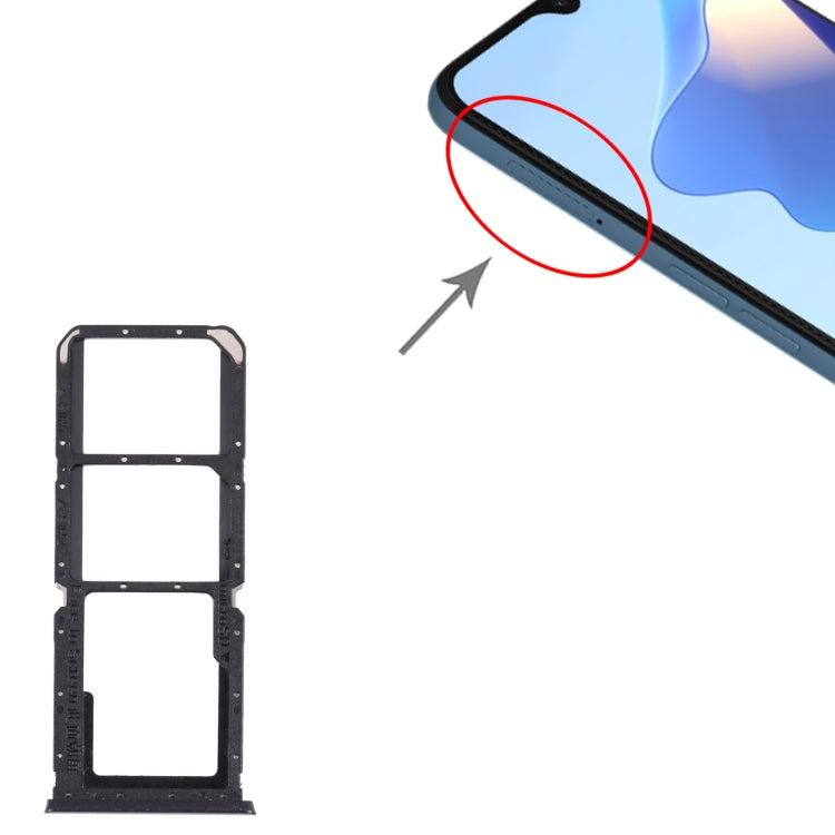 For OPPO A16 / A16S CPH2269 CPH2271  SIM Card Tray + SIM Card Tray + Micro SD Card Tray