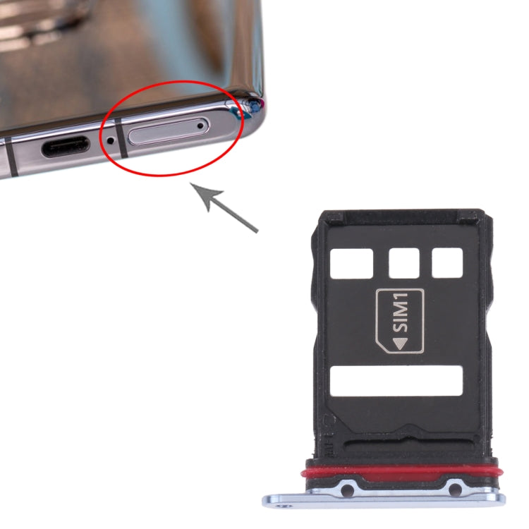 SIM Card Tray + NM Card Tray for Huawei P50 Pro, For Huawei P50 Pro