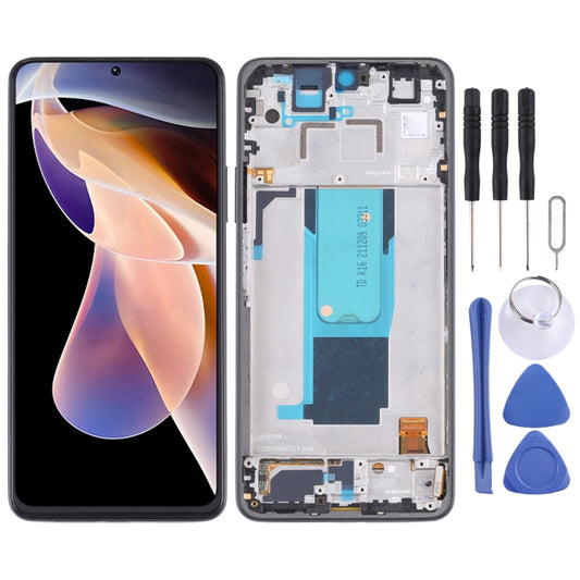 Original LCD Screen and Digitizer Full Assembly with Frame for Xiaomi Redmi Note 11 Pro China/Redmi Note 11 Pro+ 5G/11i/11i HyperCharge