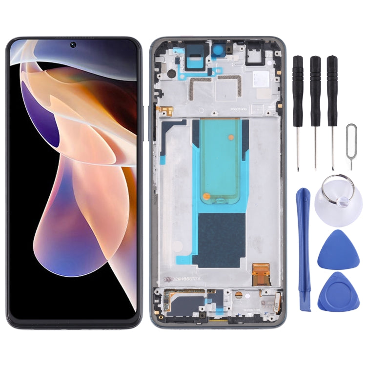 Original LCD Screen and Digitizer Full Assembly with Frame for Xiaomi Redmi Note 11 Pro China/Redmi Note 11 Pro+ 5G/11i/11i HyperCharge