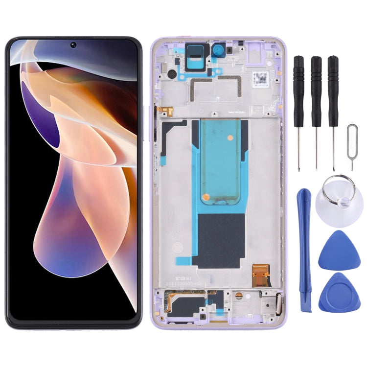 Original LCD Screen and Digitizer Full Assembly with Frame for Xiaomi Redmi Note 11 Pro China/Redmi Note 11 Pro+ 5G/11i/11i HyperCharge