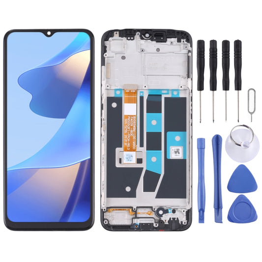 LCD Screen and Digitizer Full Assembly with Frame for OPPO A16 / A16s / A54S, For OPPO A16 / A16s / A54S