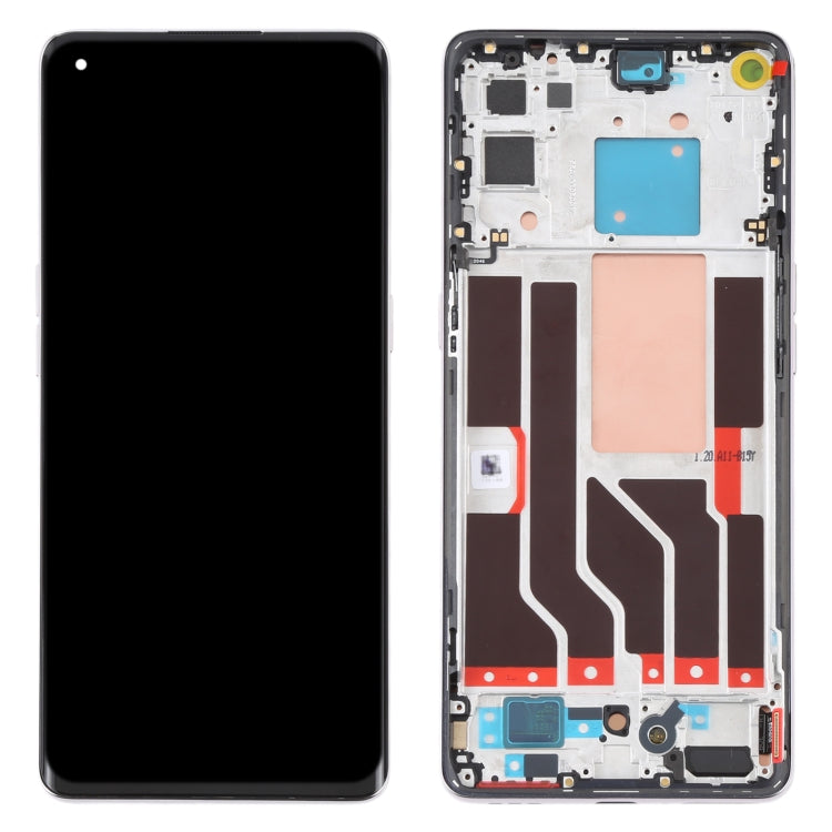 Original LCD Screen and Digitizer Full Assembly with Frame For OPPO Reno5 Pro 5G, For OPPO Reno5 Pro 5G