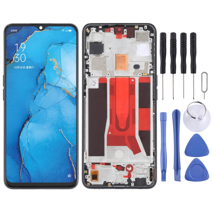 Original LCD Screen and Digitizer Full Assembly with Frame For OPPO Reno3 5G/Reno3 Youth/F15/Find X2 Lite/K7 5G, For OPPO Reno3 5G, For OPPO Reno3 5G/Reno3 Youth/F15/Find X2 Lite/K7 5G