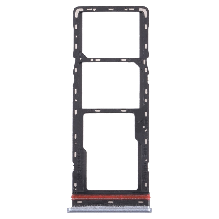 For Infinix Zero 8 X687 SIM Card Tray + SIM Card Tray + Micro SD Card Tray