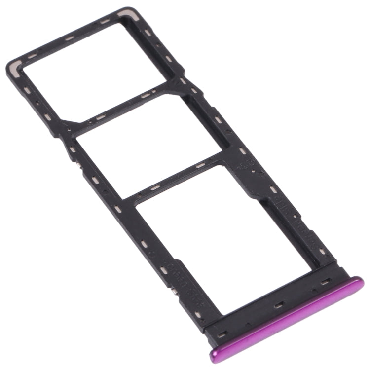 For Tecno Spark 4 Lite KC8S SIM Card Tray + SIM Card Tray + Micro SD Card Tray