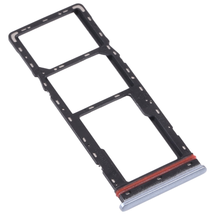 For Tecno Spark 7 KF6 SIM Card Tray + SIM Card Tray + Micro SD Card Tray