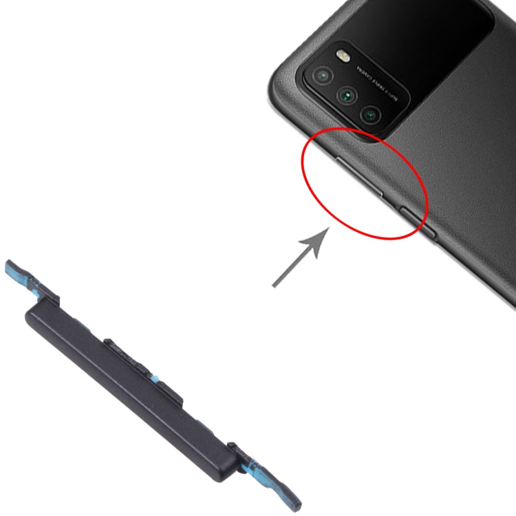 Volume Control Button for Xiaomi Poco M3 M2010J19CG M2010J19CI, For Xiaomi Poco M3
