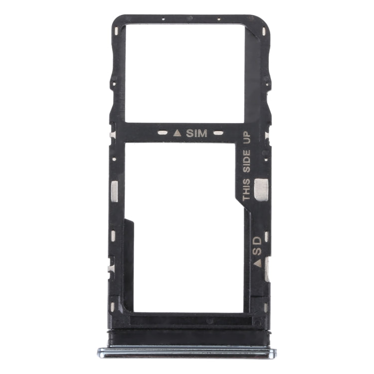 Original SIM Card Tray + Micro SD Card Tray for TCL 10L/10 Lite T770H T770B, For TCL 10L/10 Lite(Silver), For TCL 10L/10 Lite