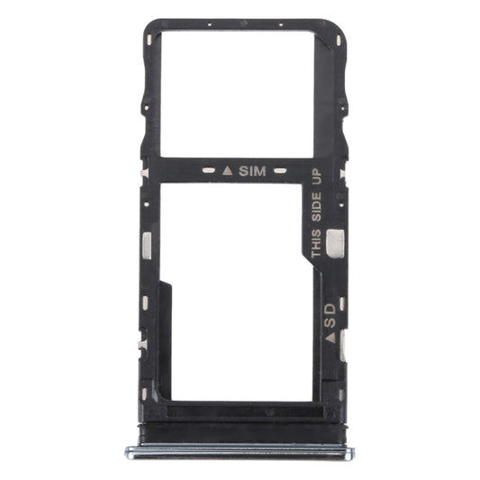 Original SIM Card Tray + Micro SD Card Tray for TCL 10L/10 Lite T770H T770B, For TCL 10L/10 Lite(Silver), For TCL 10L/10 Lite