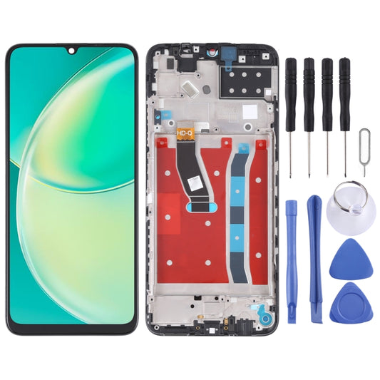 Original LCD Screen and Digitizer Full Assembly with Frame for Huawei Nova Y60
