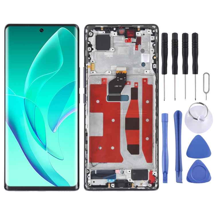Original LCD Screen and Digitizer Full Assembly with Frame for Honor 60