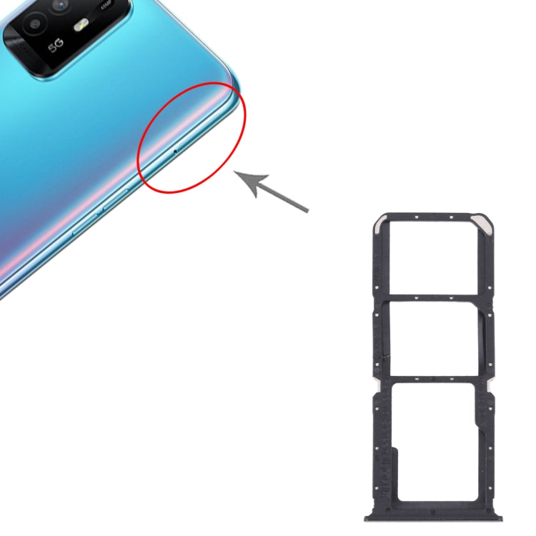 For OPPO A95 4G/Reno6 Lite SIM Card Tray + SIM Card Tray + Micro SD Card Tray