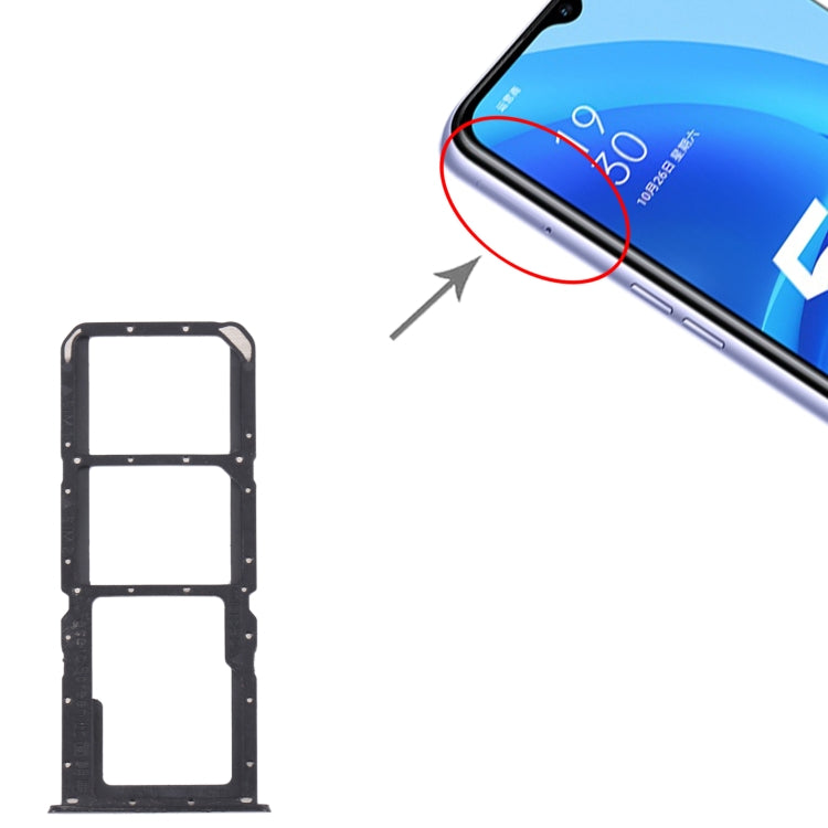 For OPPO A56 5G SIM Card Tray + SIM Card Tray + Micro SD Card Tray