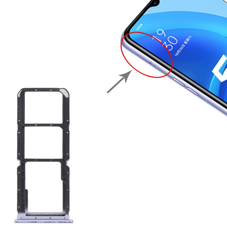 For OPPO A56 5G SIM Card Tray + SIM Card Tray + Micro SD Card Tray