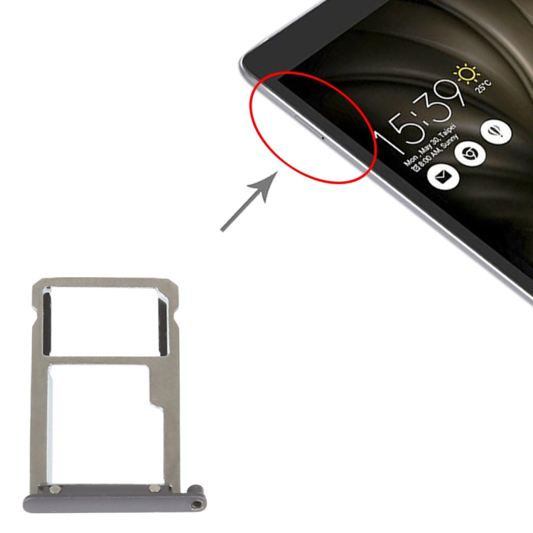 For Asus ZenPad 3S 10 Z500KL P001 Original SIM Card Tray + Micro SD Card Tray, For Asus ZenPad 3S 10