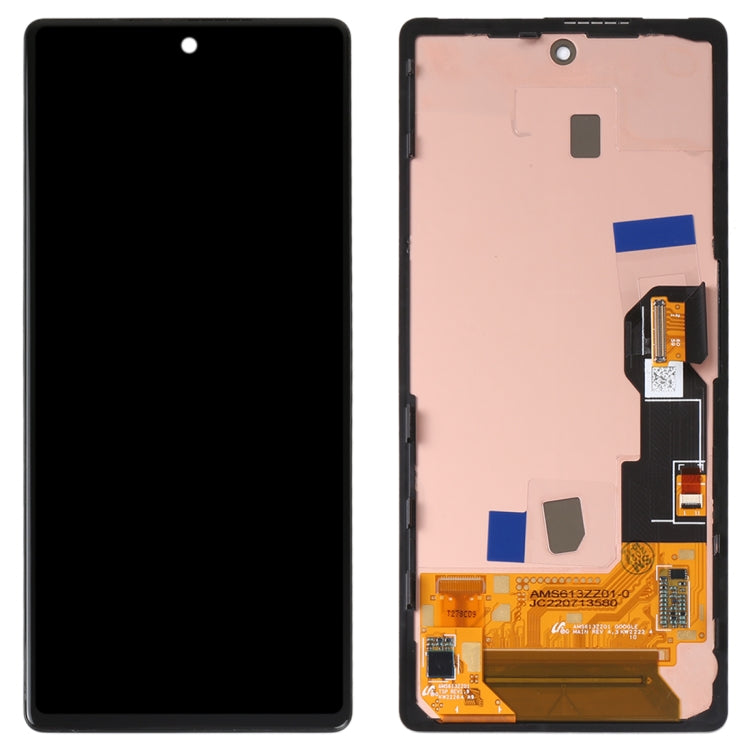 Original LCD Screen For Google Pixel 6A GX7AS GB62Z G1AZG Digitizer Full Assembly with Frame