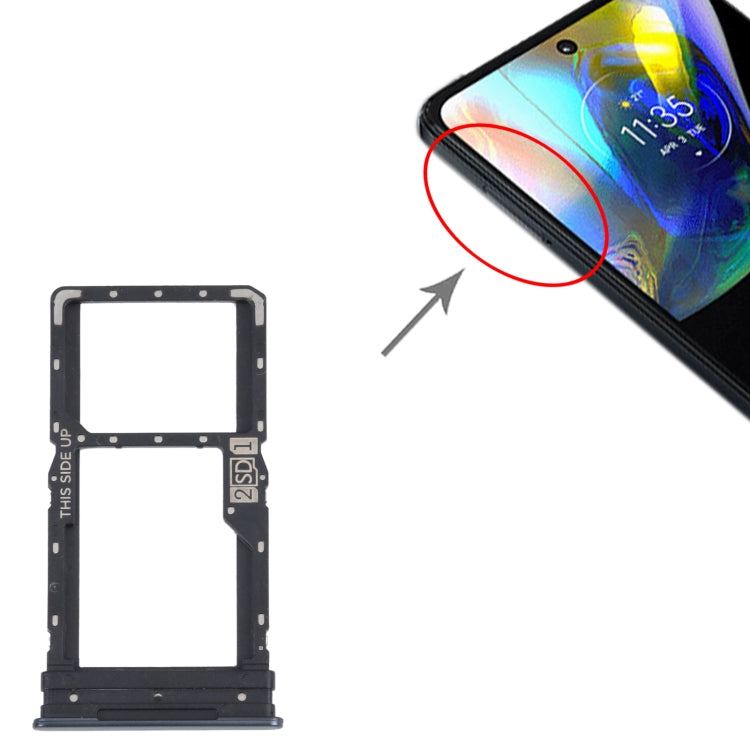 For Motorola Moto G82 5G SIM Card Tray + SIM / Micro SD Card Tray, For Motorola Moto G82 5G