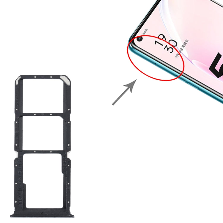 For OPPO A93s 5G SIM Card Tray + SIM Card Tray + Micro SD Card Tray
