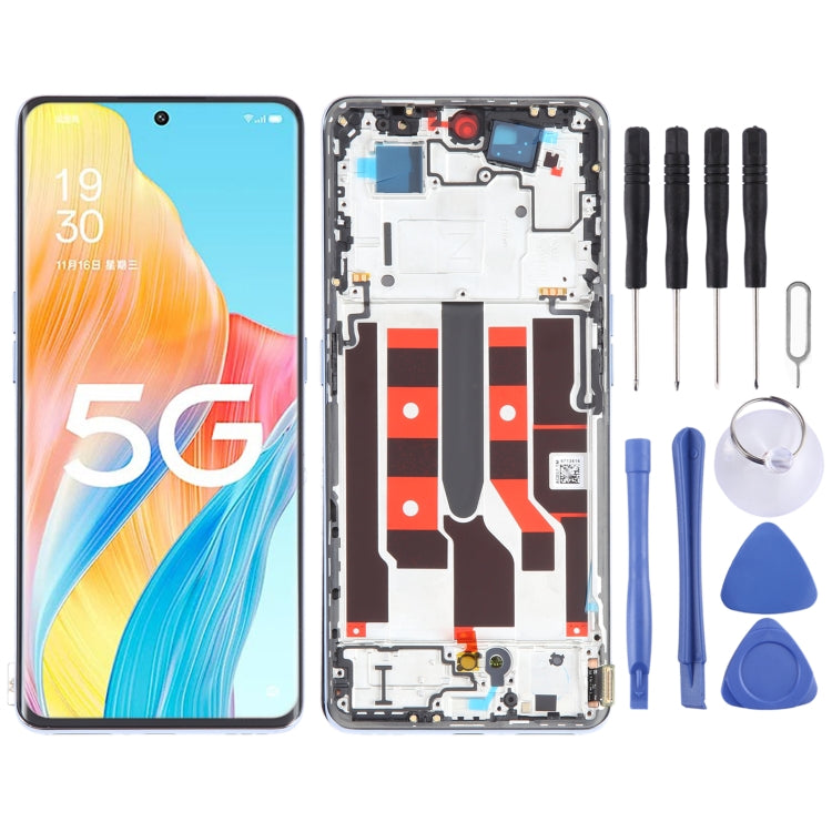 Original LCD Screen For OPPO A1 Pro Digitizer Full Assembly with Frame, For OPPO A1 Pro
