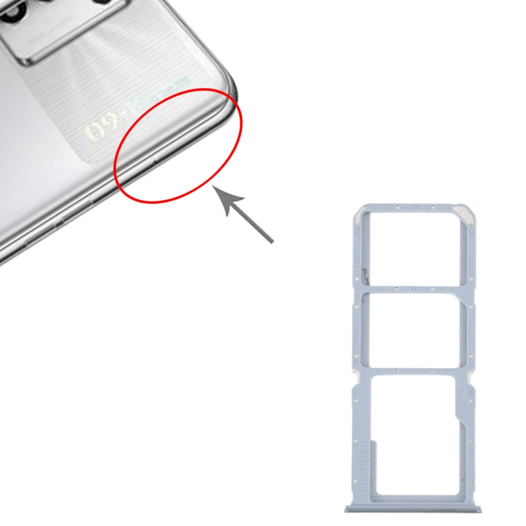 For OPPO K9S SIM Card Tray + SIM Card Tray + Micro SD Card Tray, For OPPO K9S