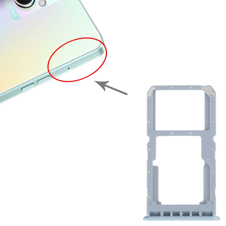 For OPPO A96 China SIM Card Tray + SIM / Micro SD Card Tray