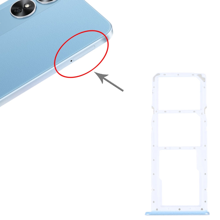For OPPO A17 SIM Card Tray + SIM Card Tray + Micro SD Card Tray