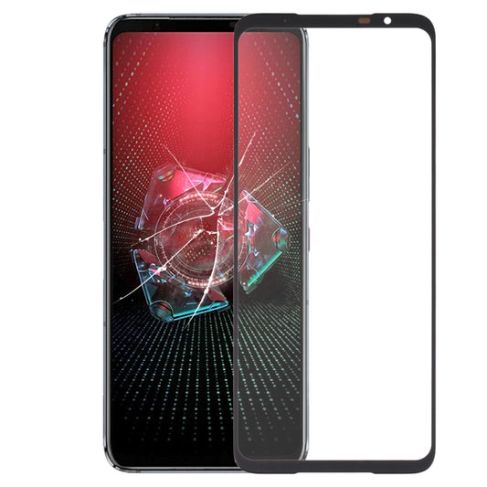 For Asus ROG Phone 5 Pro ZS673KS Front Screen Outer Glass Lens with OCA Optically Clear Adhesive